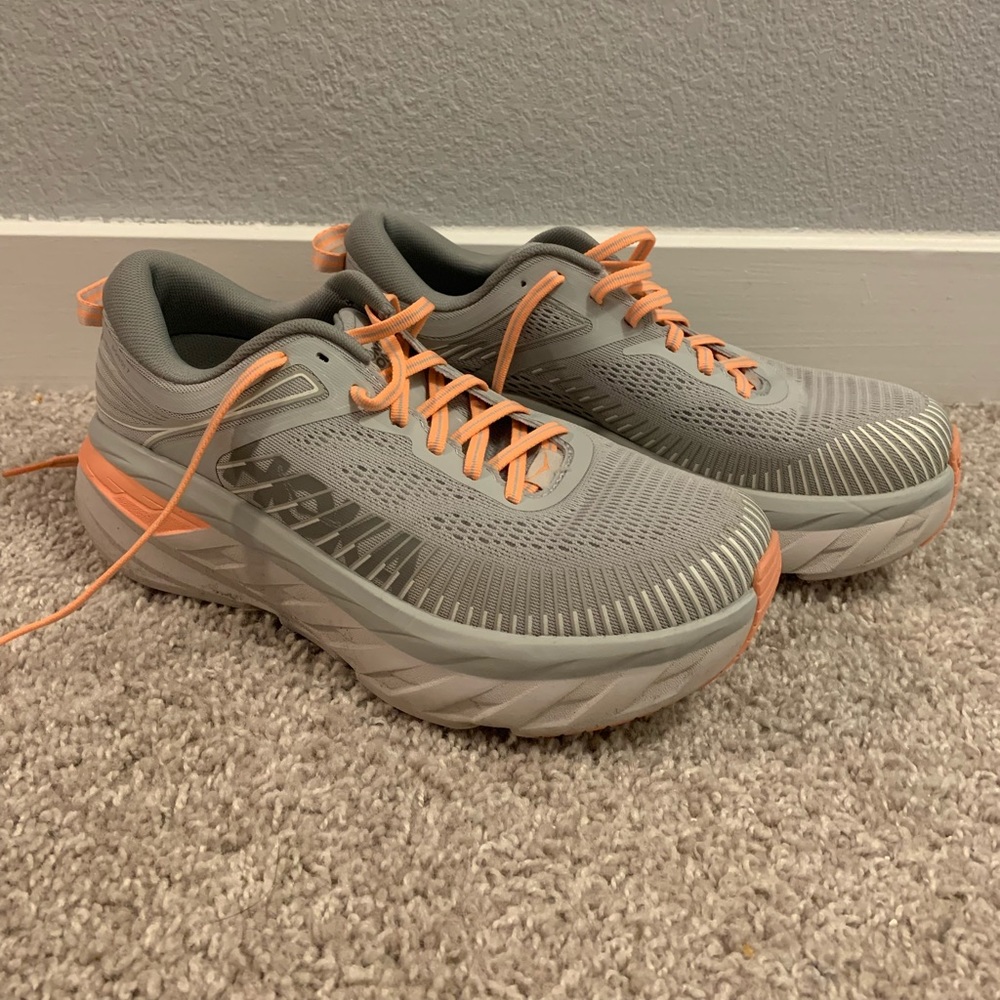 HOKA Bondi 7 Running Shoes Wide Size 9